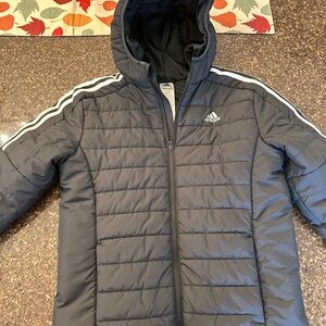 Adidas Black Jacket with Zipper